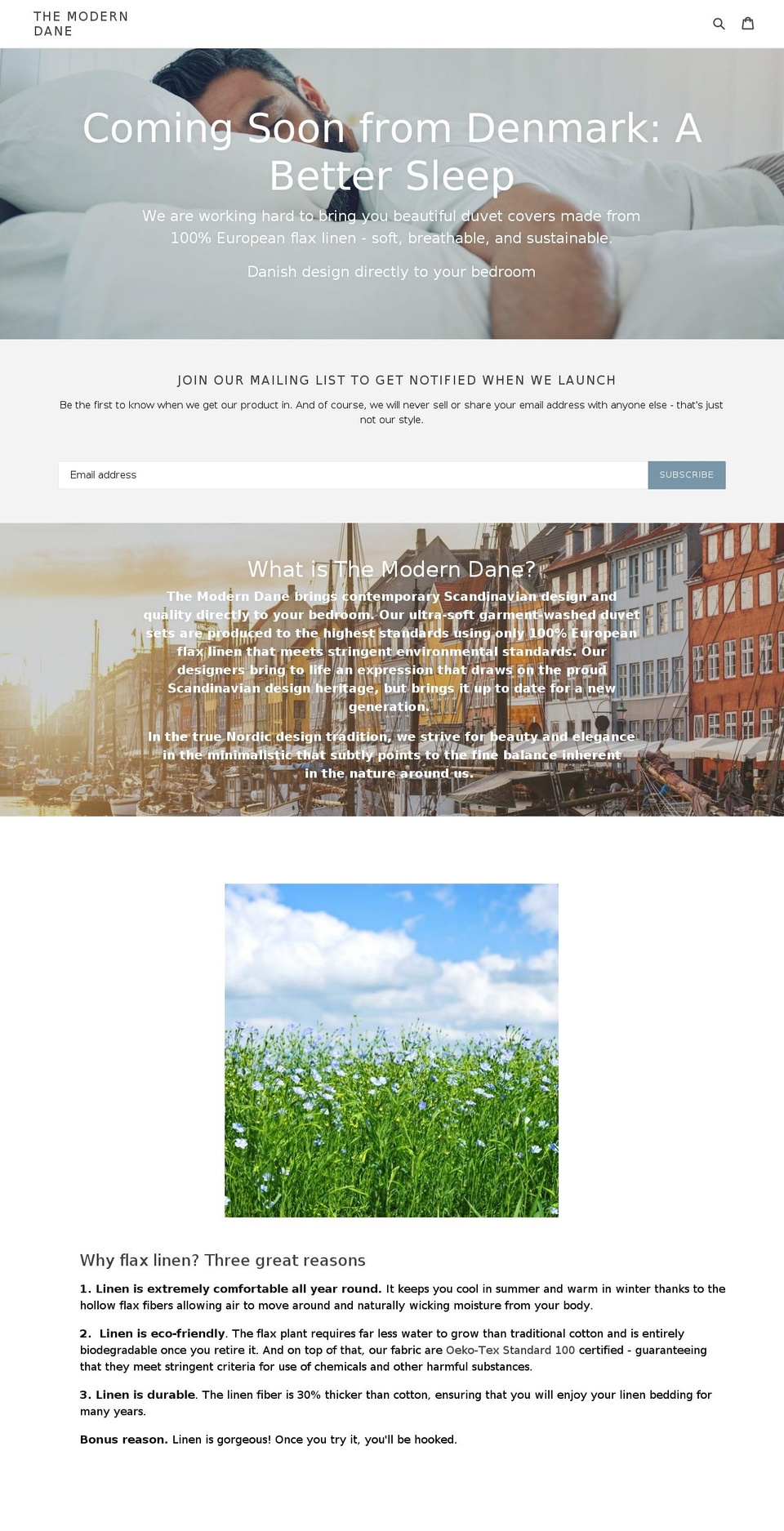 moderndane.com — Shopify storefront screenshot