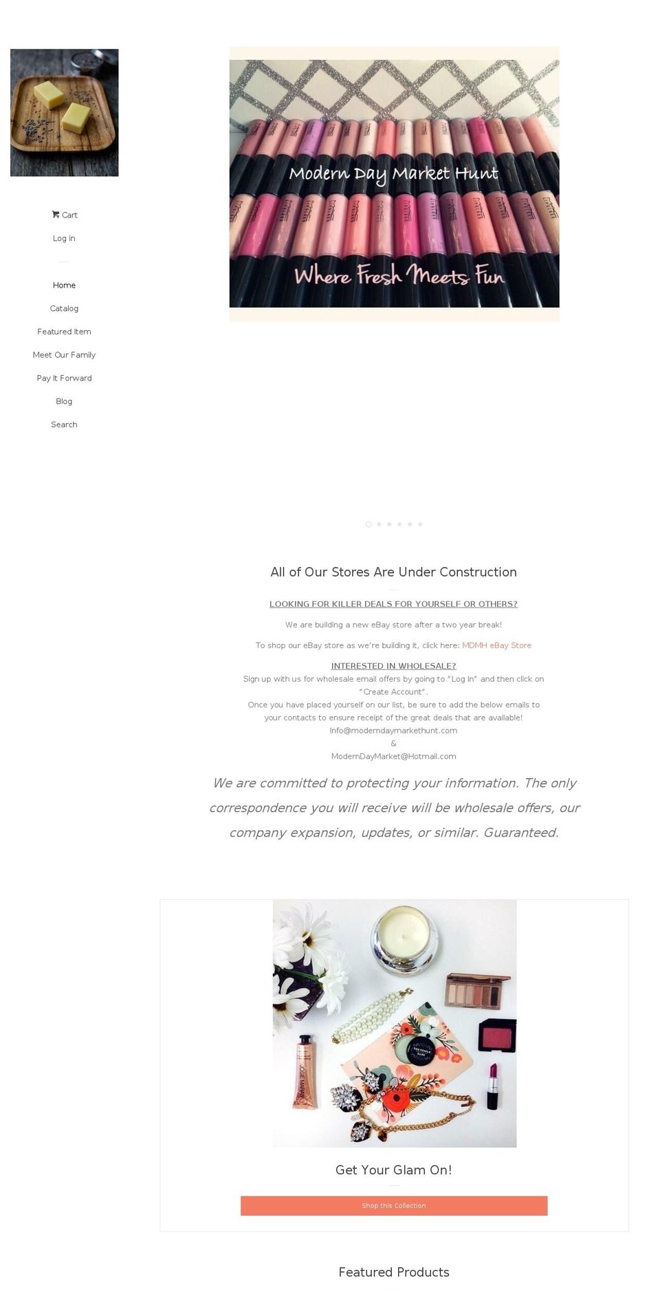 moderndaymarkethunt.com — Shopify storefront screenshot