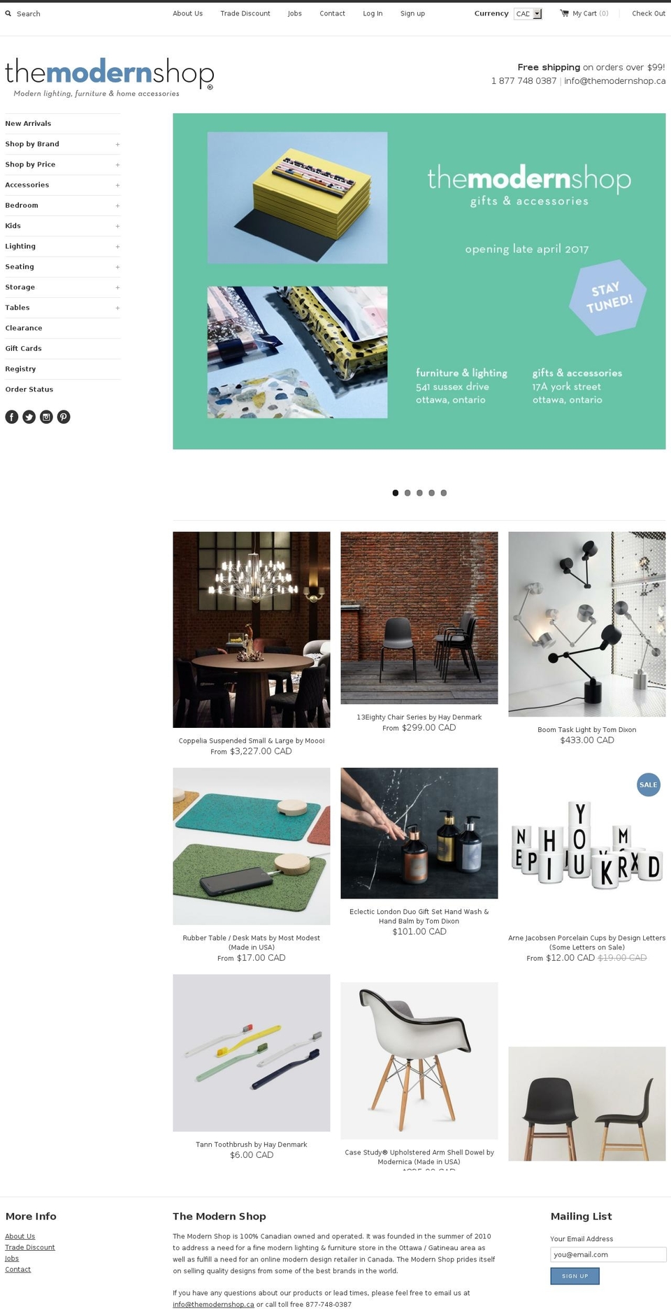 The Modern Shop 2.0 – March 30th, 2015 Shopify theme site example moderneshop.net