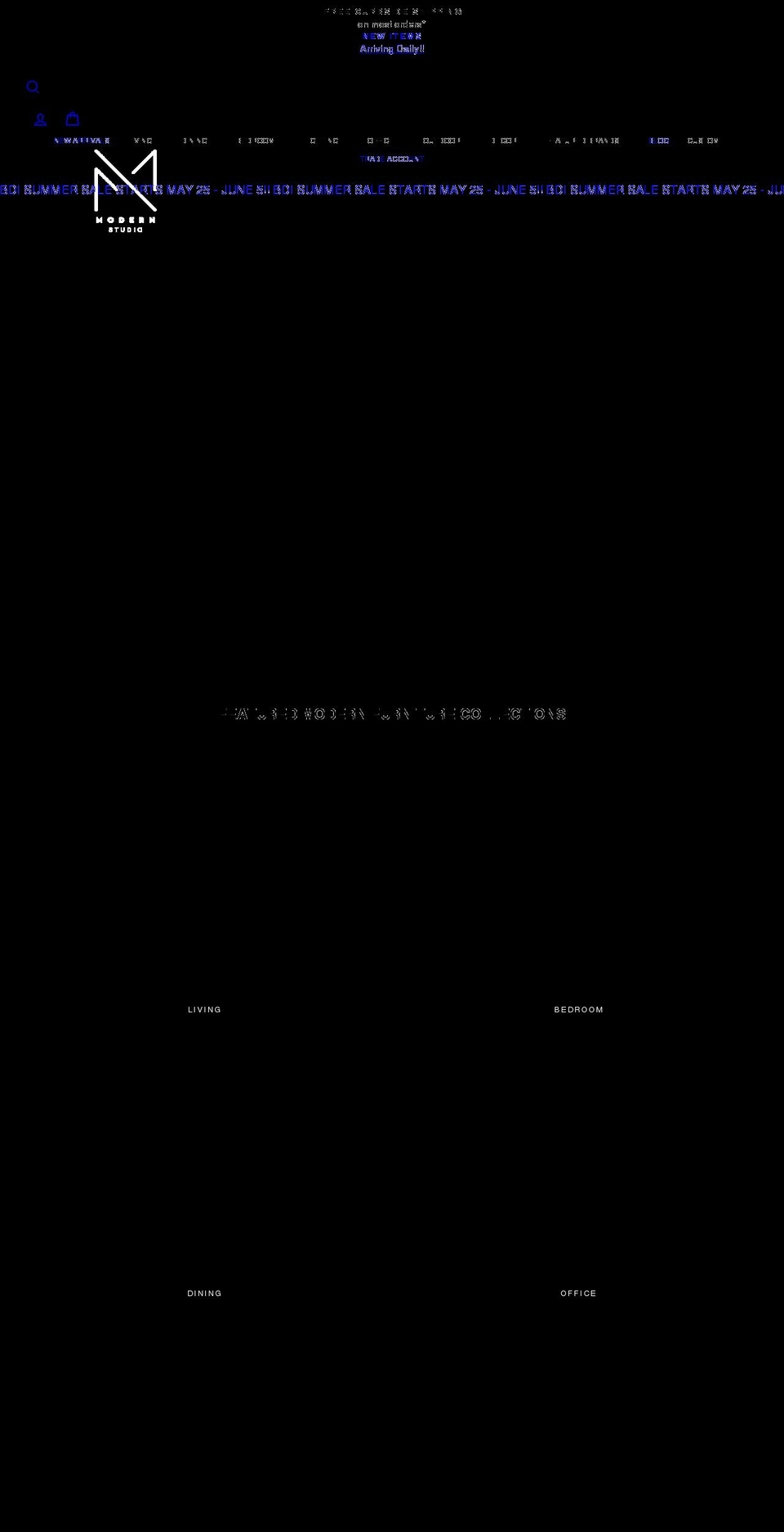 modernfurnishings.com shopify website screenshot