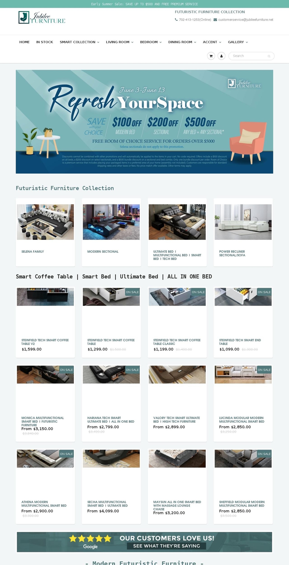 modernfurniturelasvegas.com shopify website screenshot