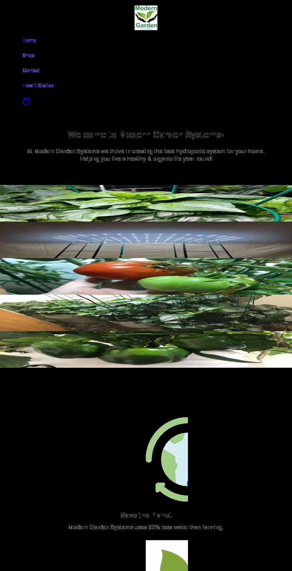 moderngardensystems.com shopify website screenshot