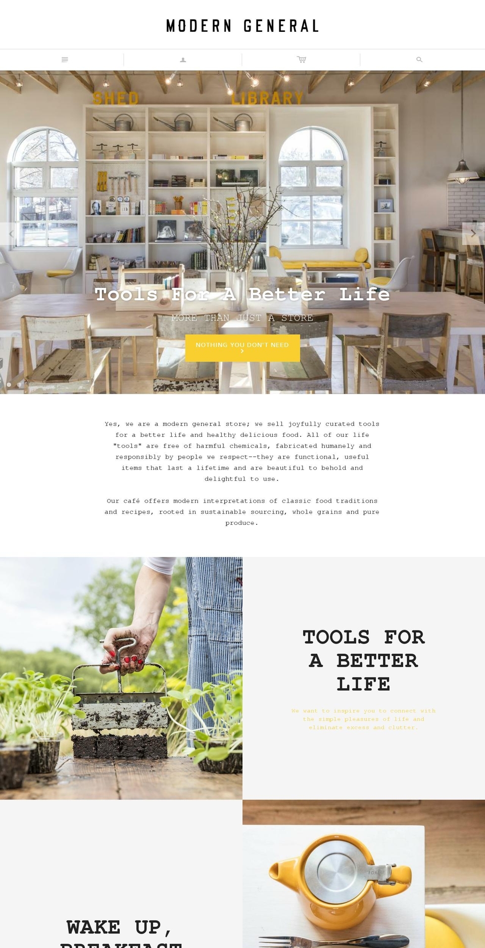 moderngeneralnm.com — Shopify storefront screenshot