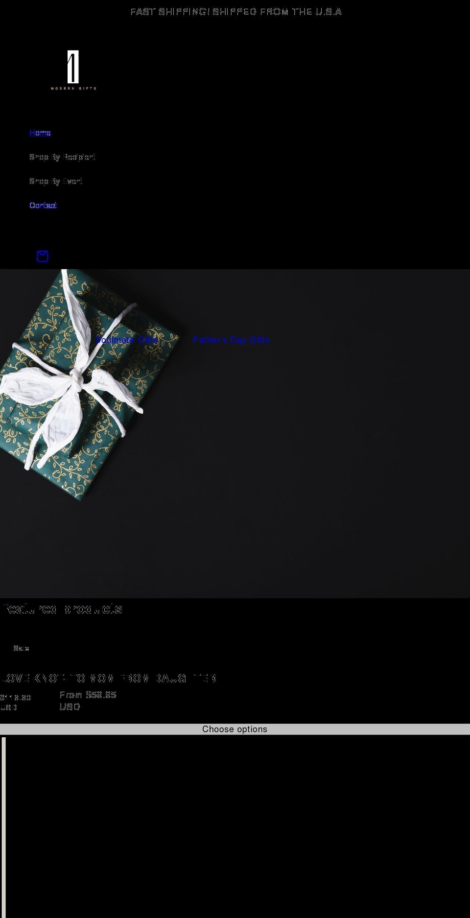 moderngifts.net shopify website screenshot