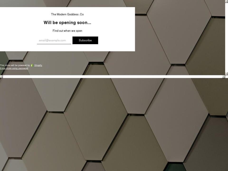 moderngoddessco.com shopify website screenshot