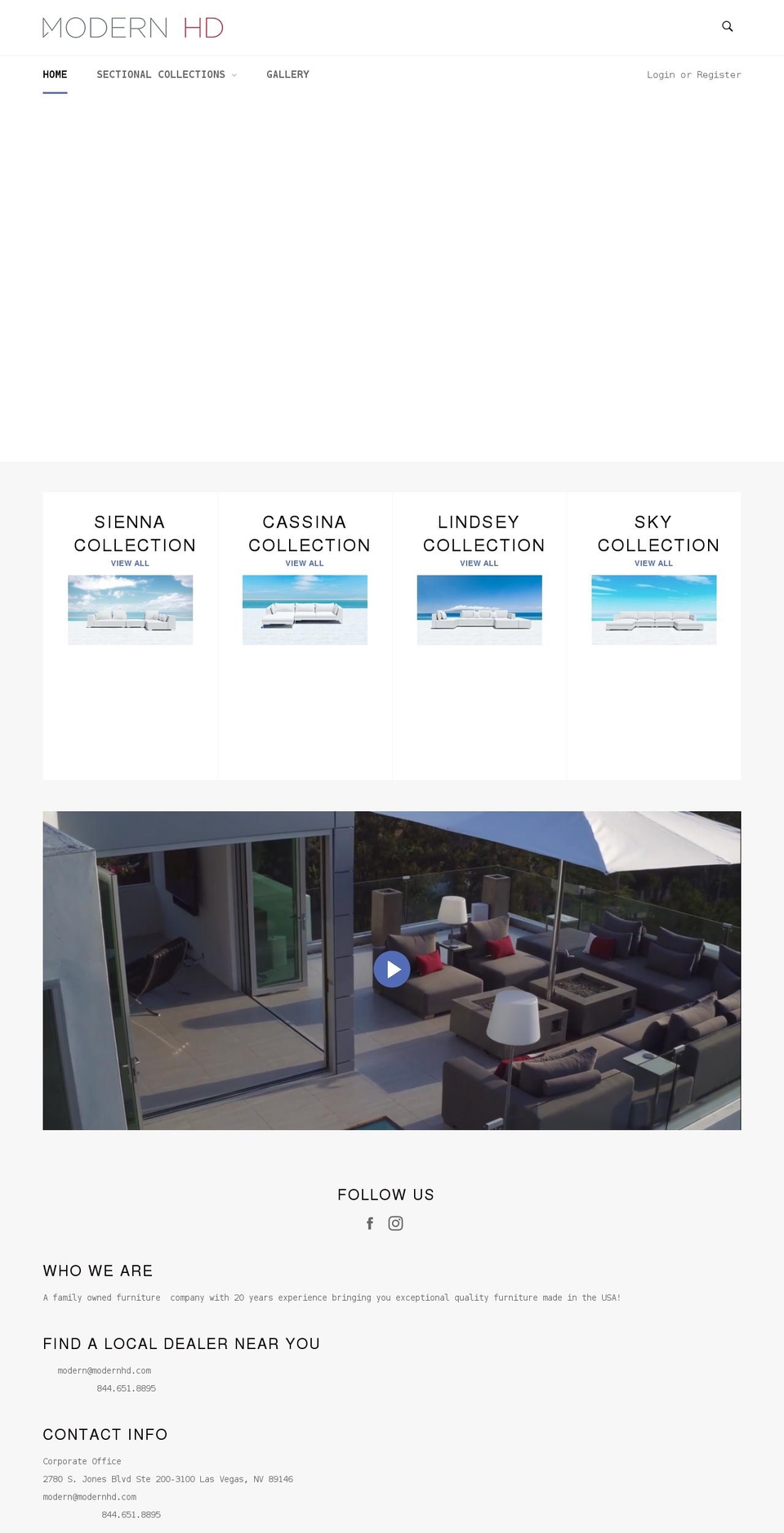 modernhd.com shopify website screenshot