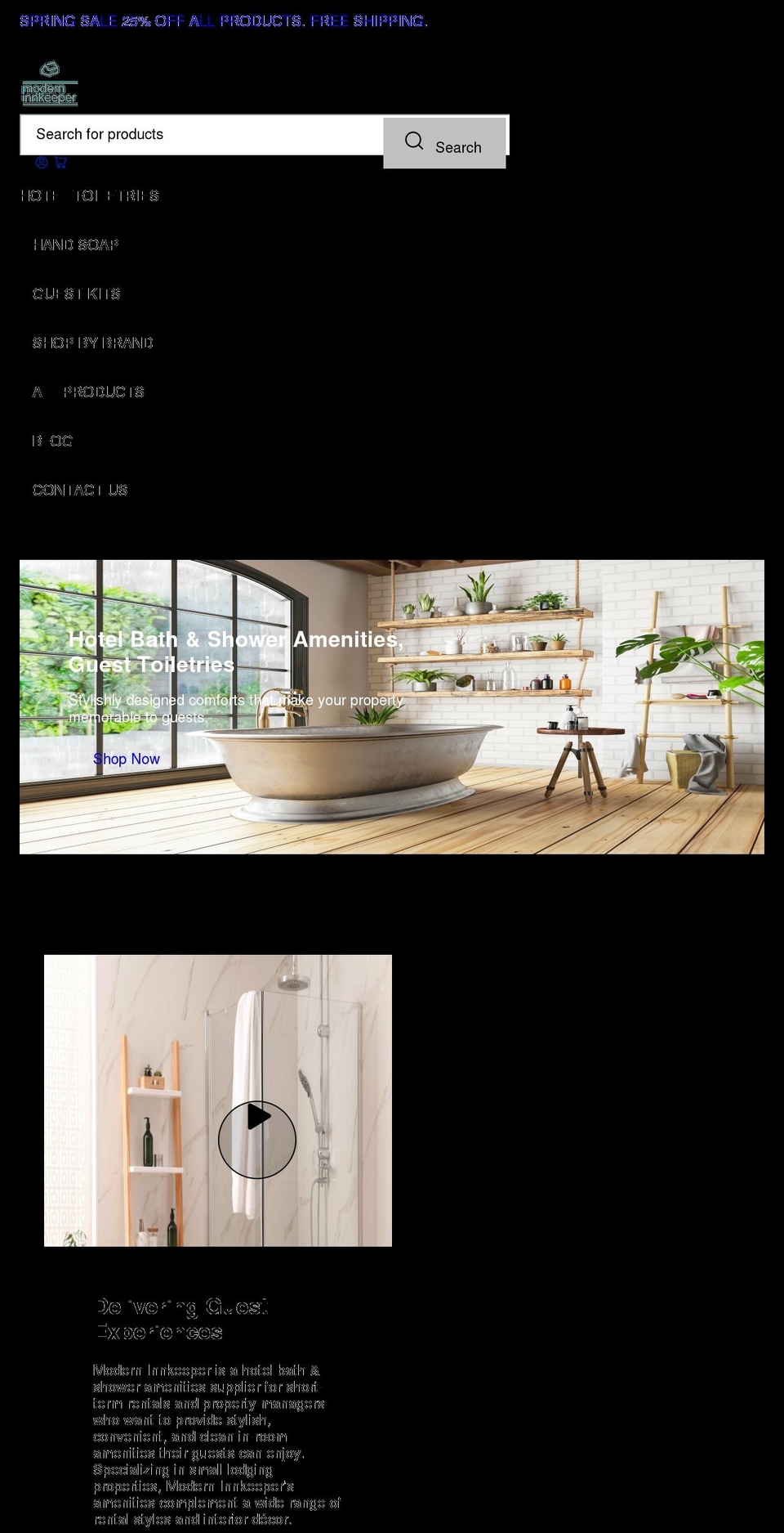 moderninnkeeper.myshopify.com shopify website screenshot