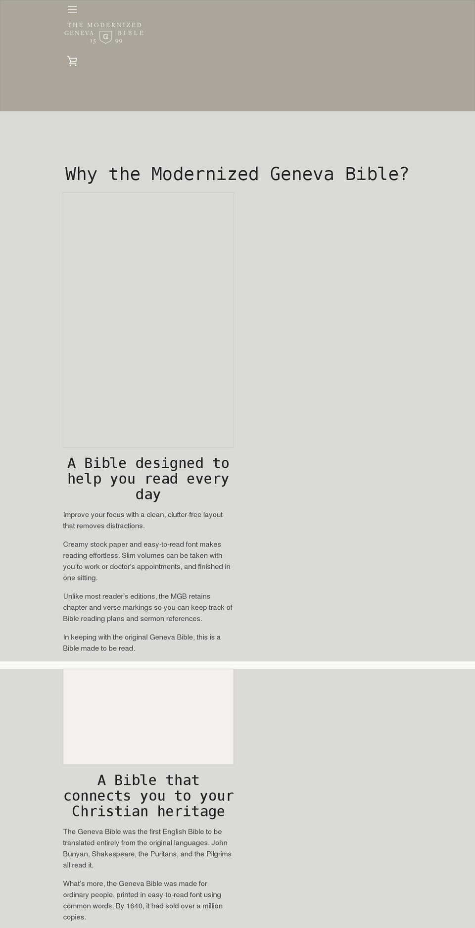 modernizedgenevabible.com shopify website screenshot