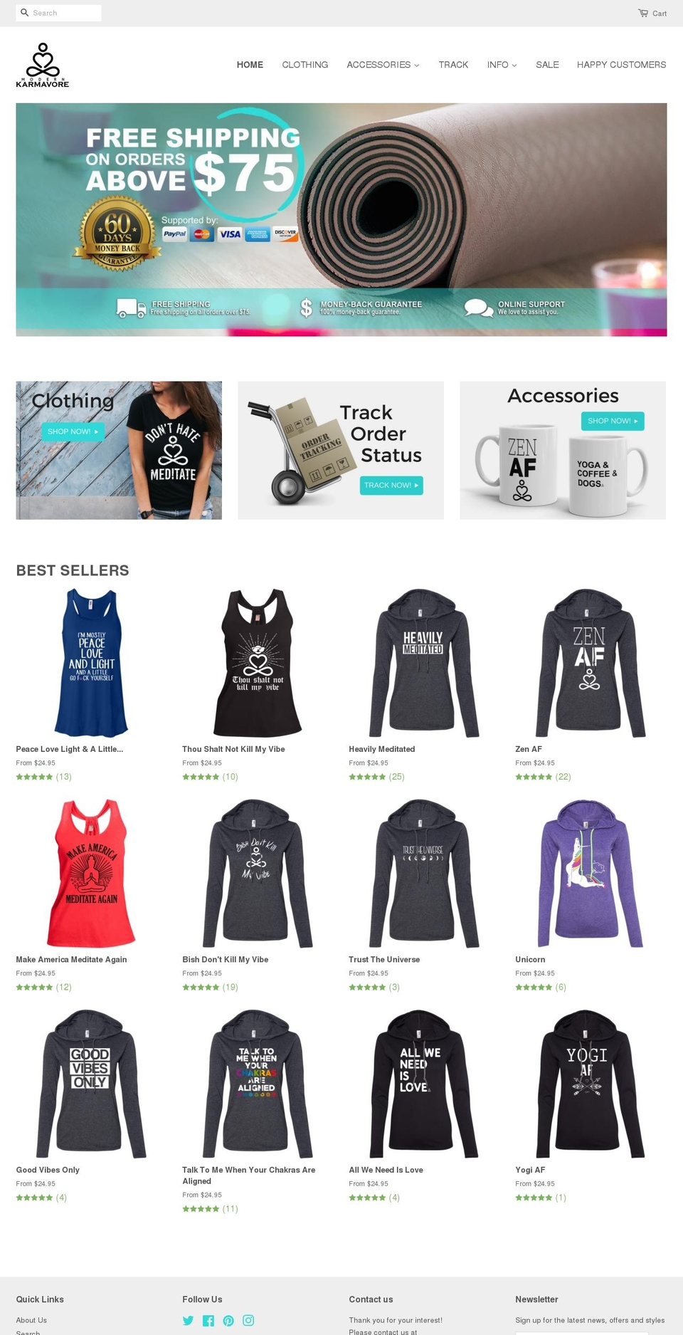 modernkarmavore.com shopify website screenshot