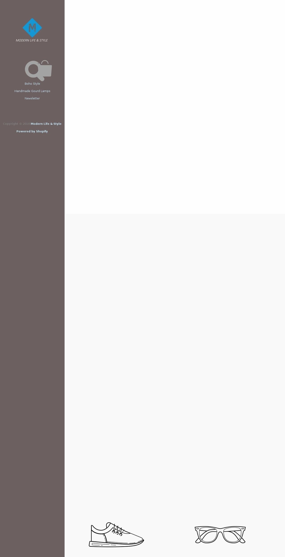 modernlifeandstyle.com — Shopify storefront screenshot