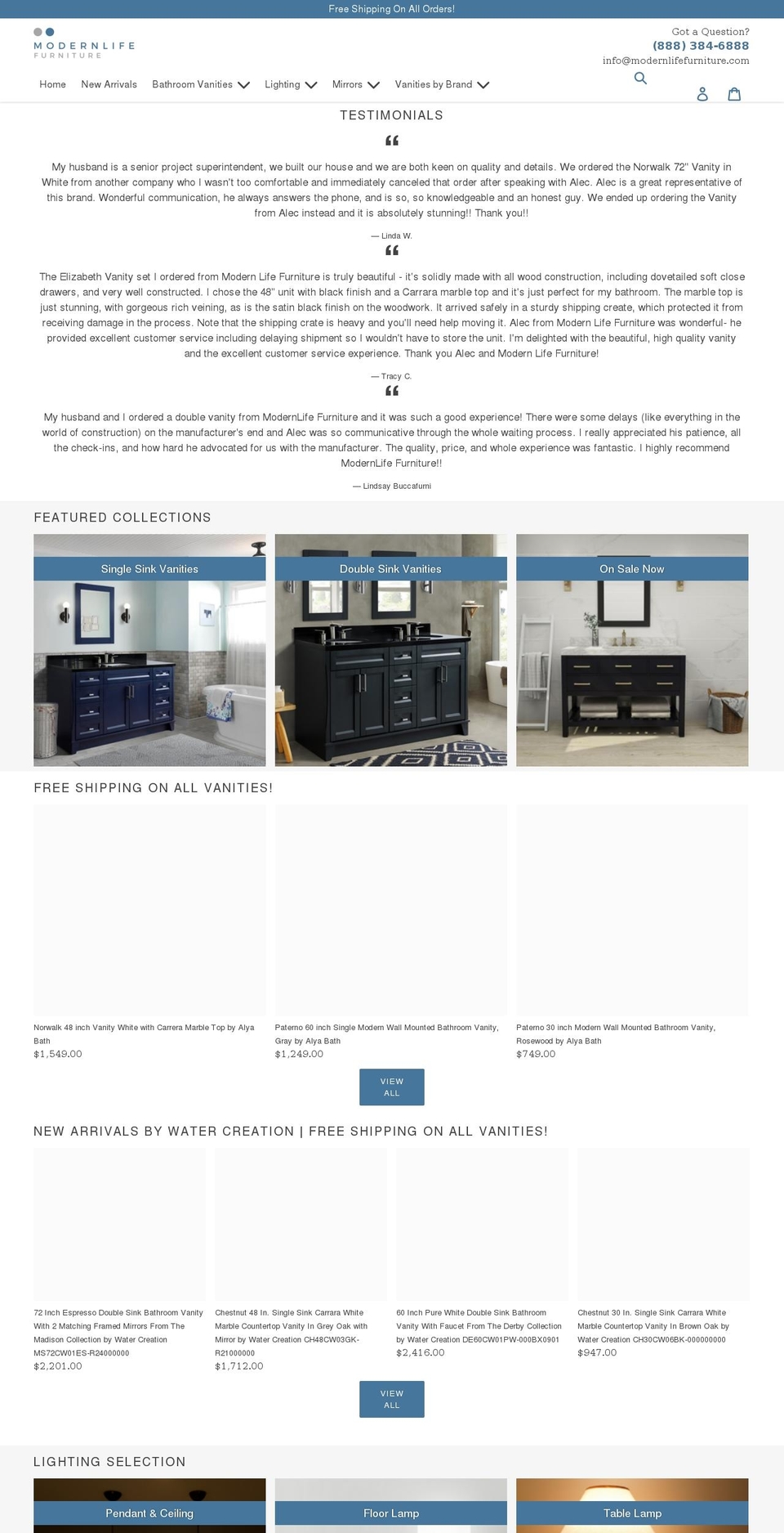 Dsl-version- Shopify theme site example modernlifefurniture.com