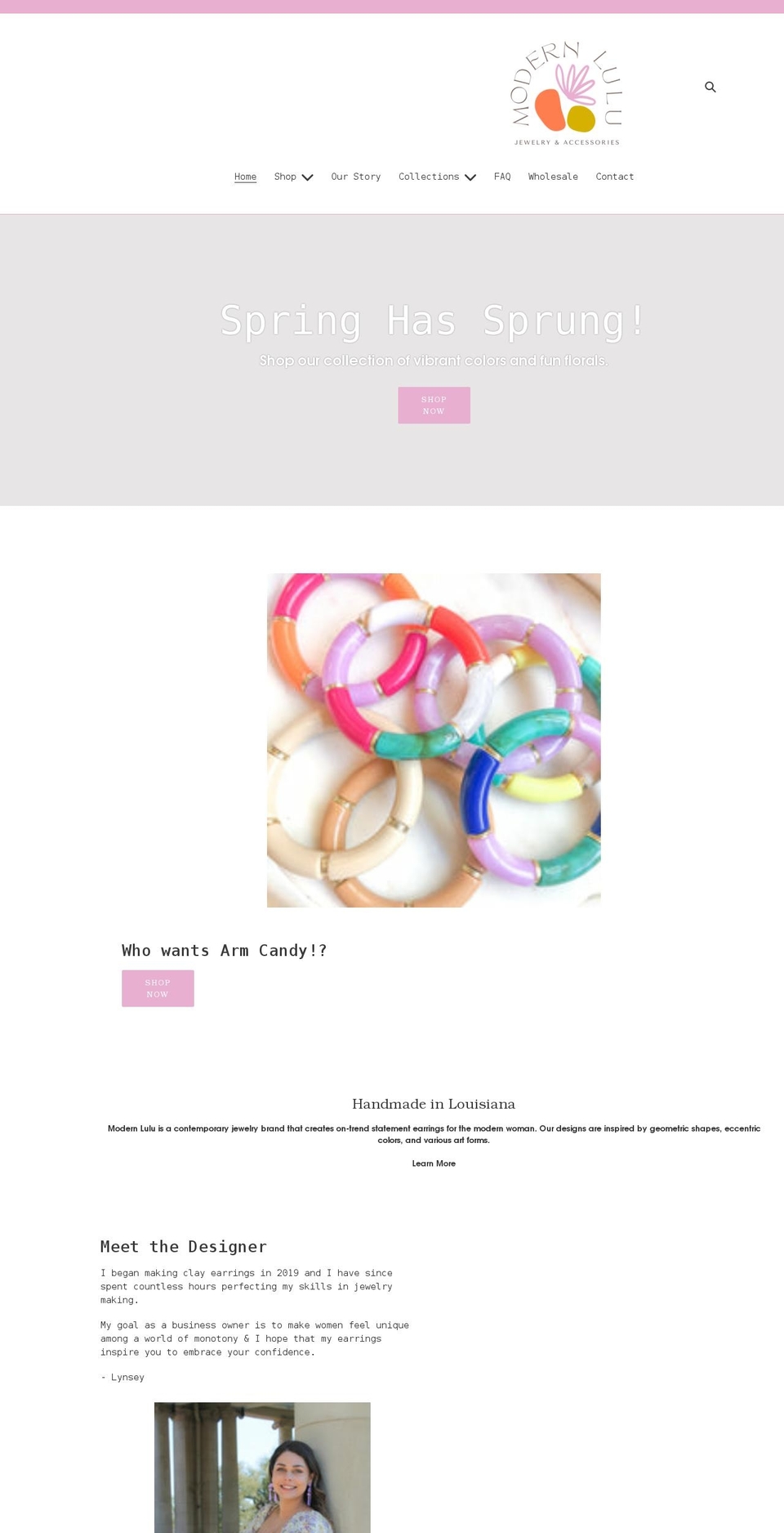 modernlulu.com shopify website screenshot