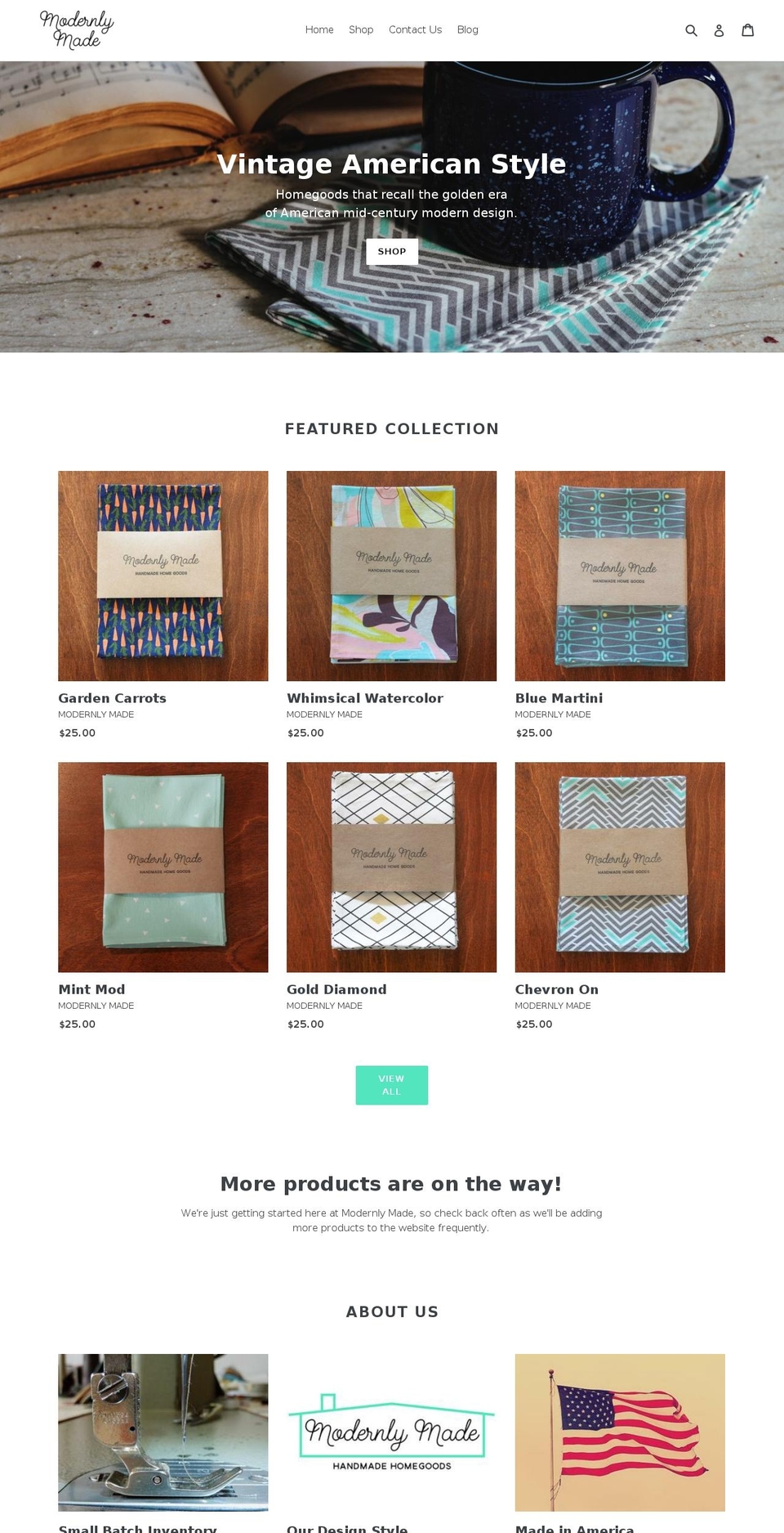 modernlymade.com — Shopify storefront screenshot