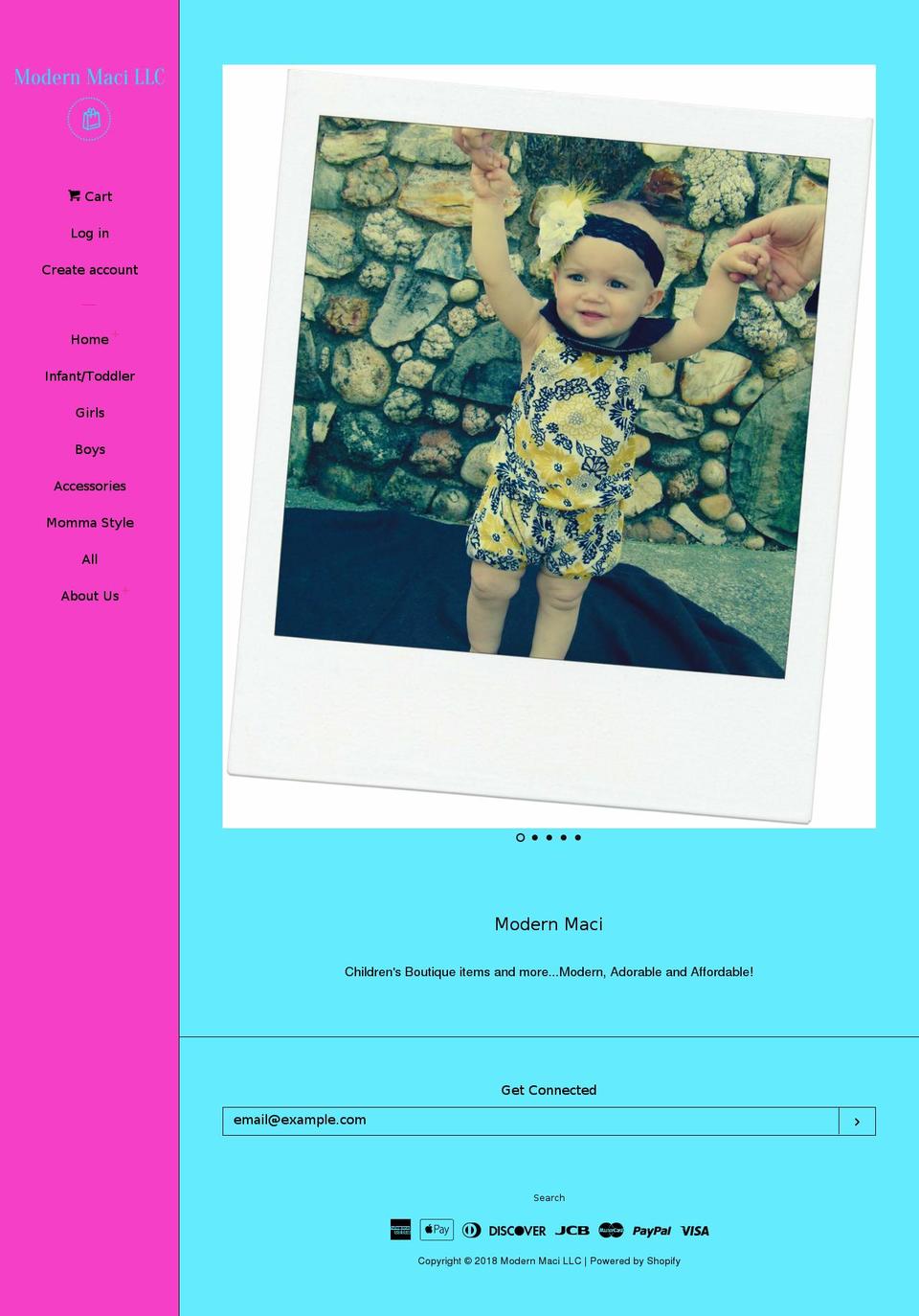 modernmaci.com — Shopify storefront screenshot