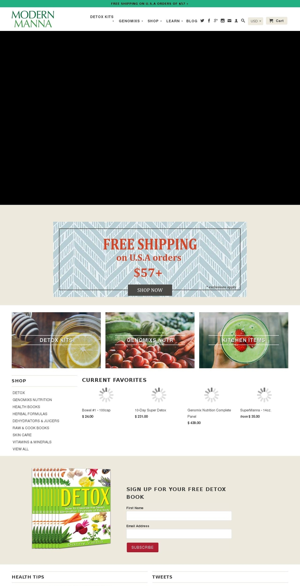 modernmannaherbals.org shopify website screenshot