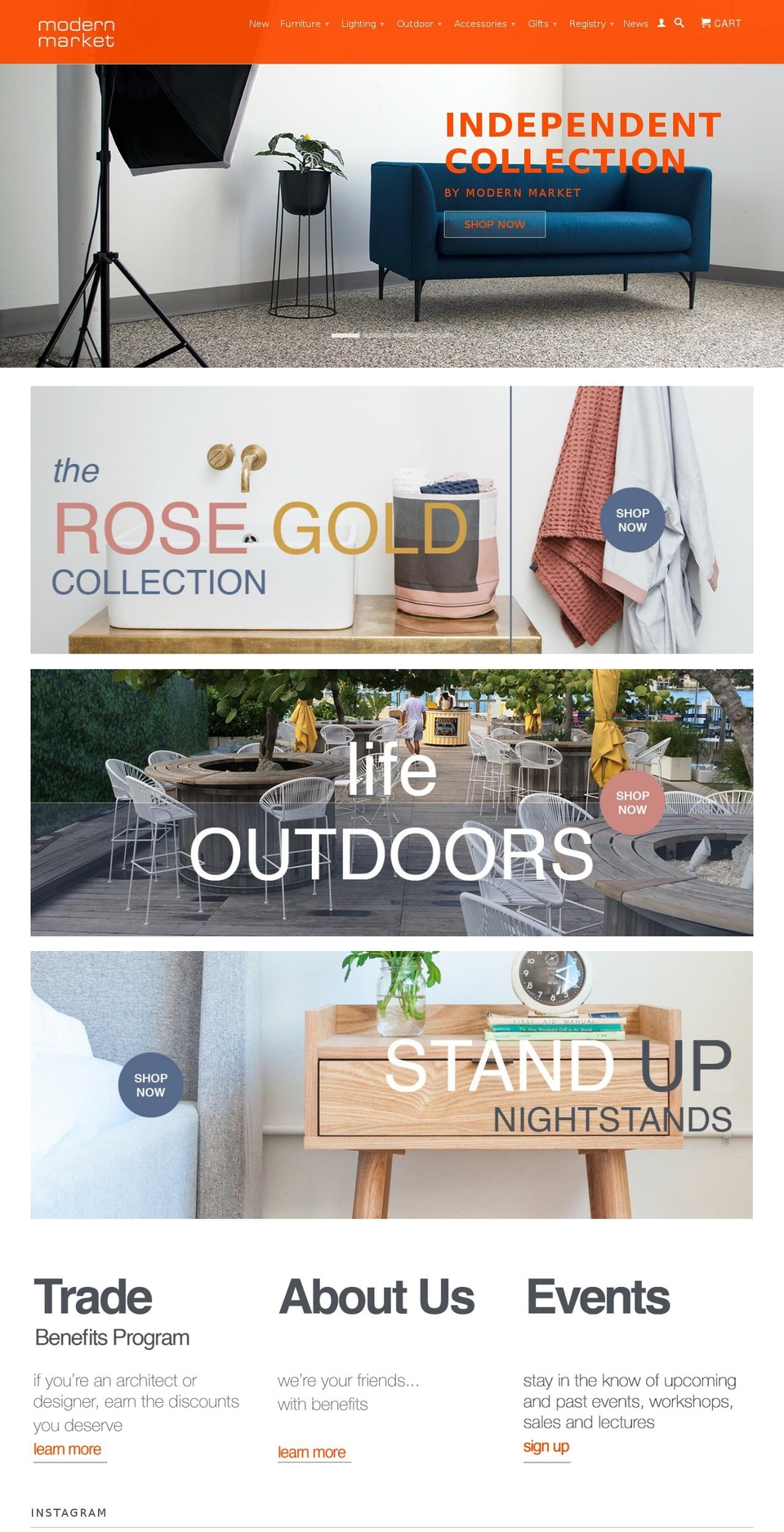 modernmarketlifestyle.com shopify website screenshot