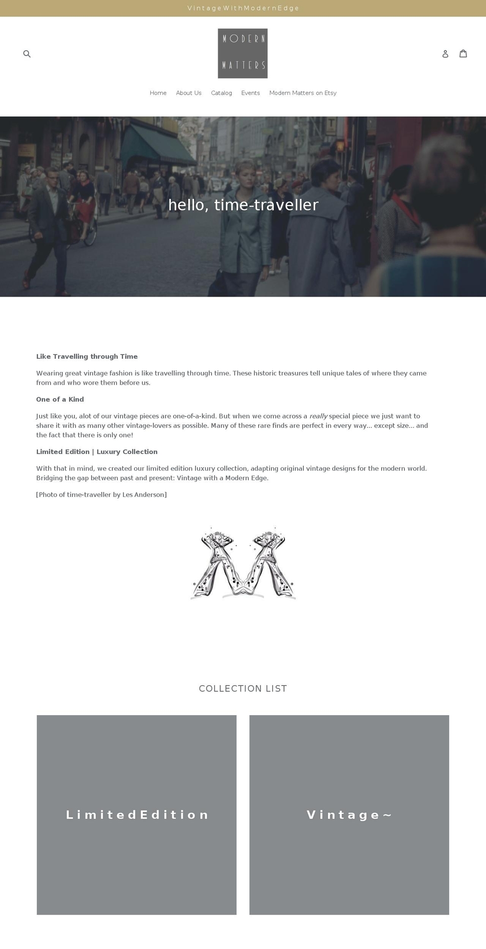 modernmattersonline.com — Shopify storefront screenshot
