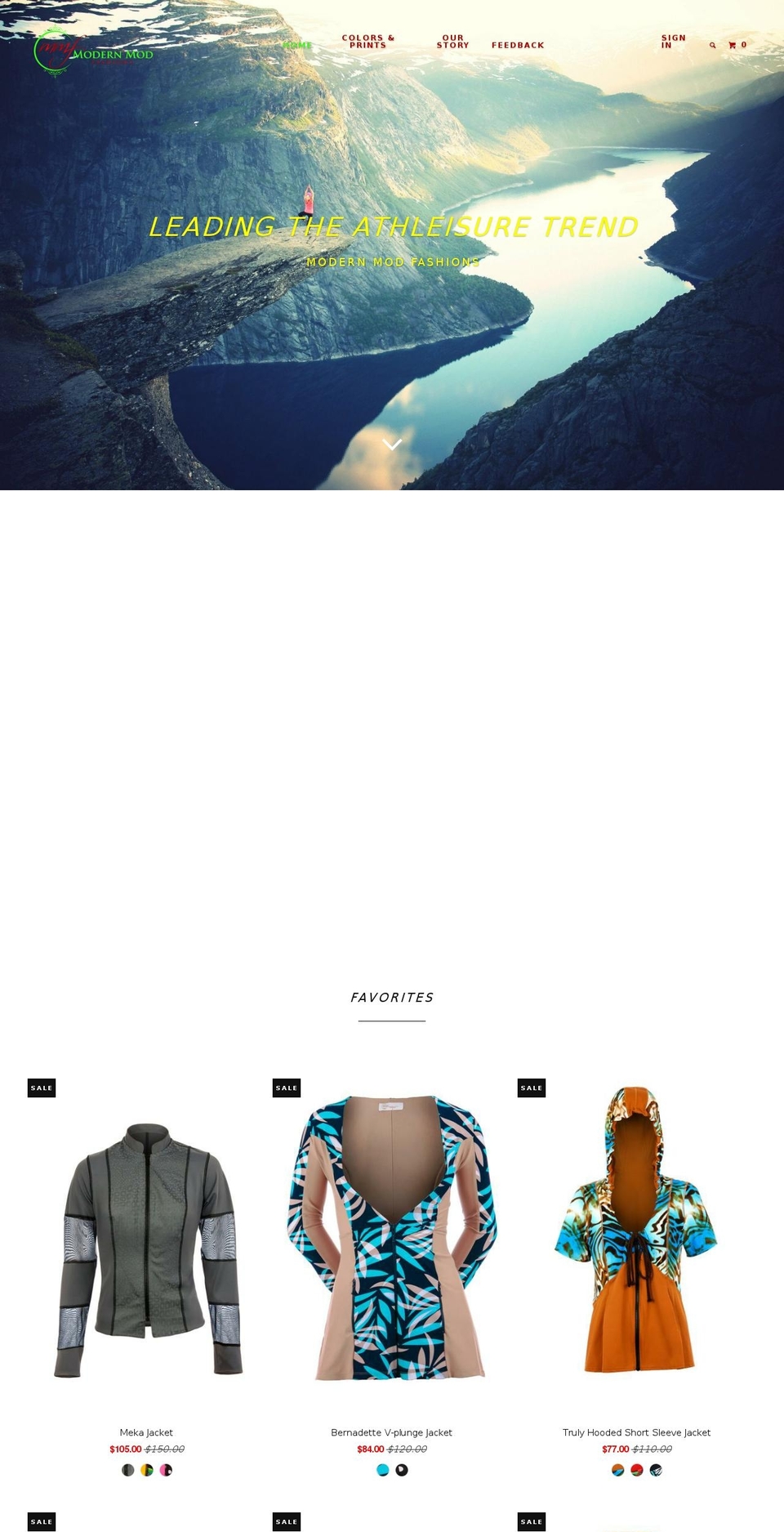modernmodfashion.com shopify website screenshot
