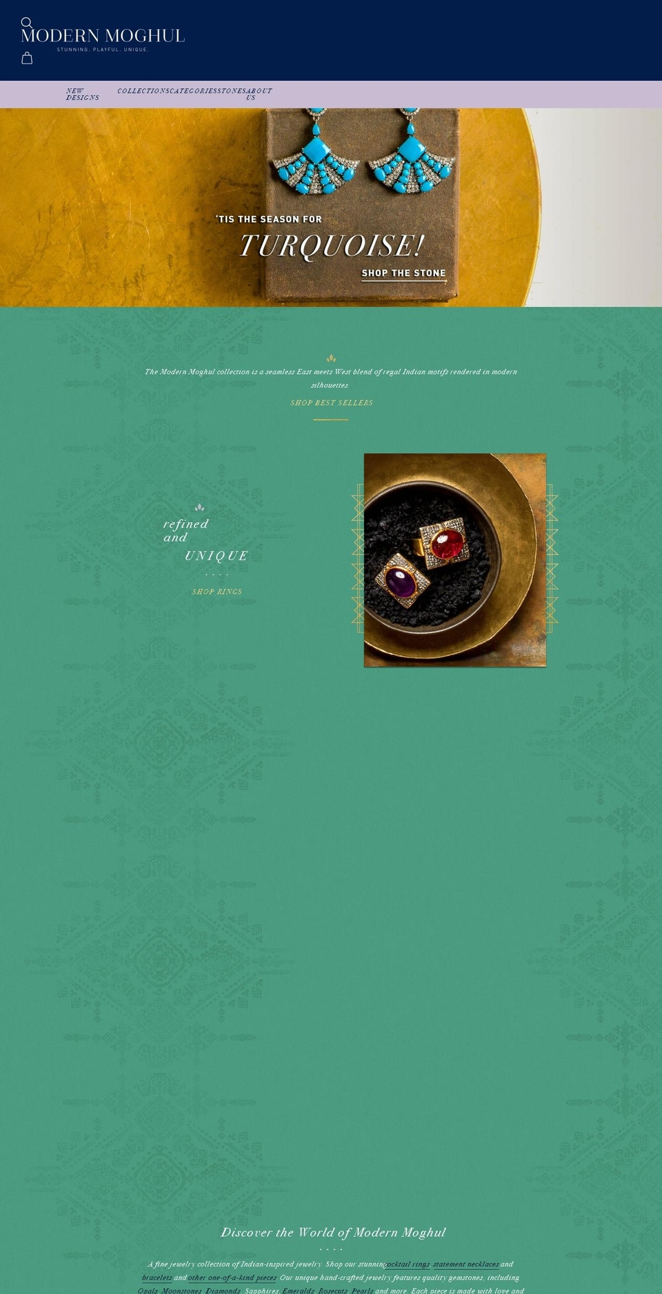 modernmoghul.com shopify website screenshot
