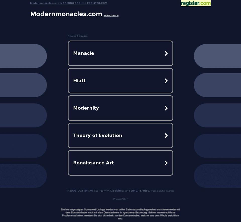 2016-03-20 - Responsive Shopify theme site example modernmonacles.com