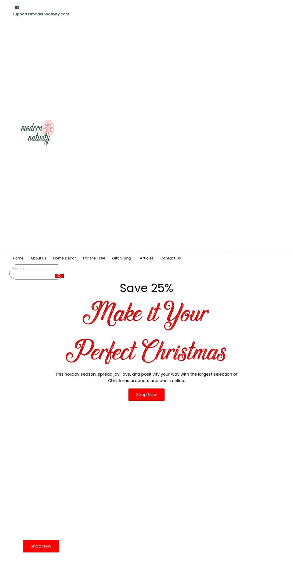 nativity-fullpage-theme Shopify theme site example modernnativity.com