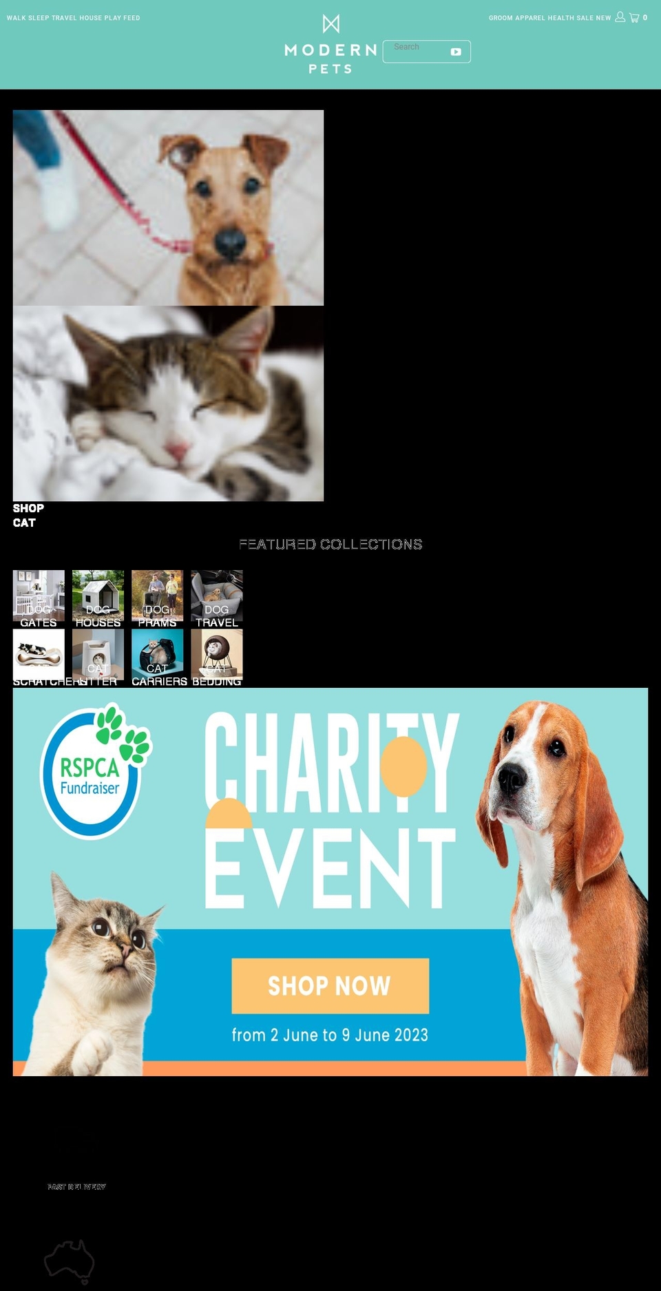 modernpet.com.au shopify website screenshot