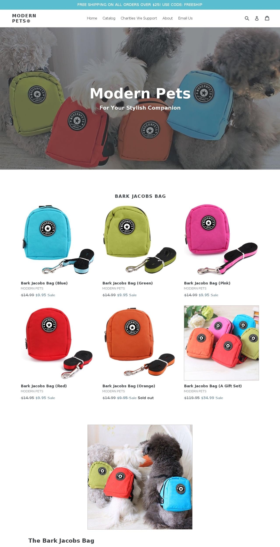 modernpetsllc.com — Shopify storefront screenshot