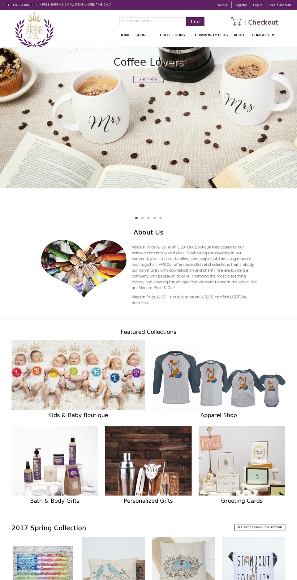 modernpride.com shopify website screenshot