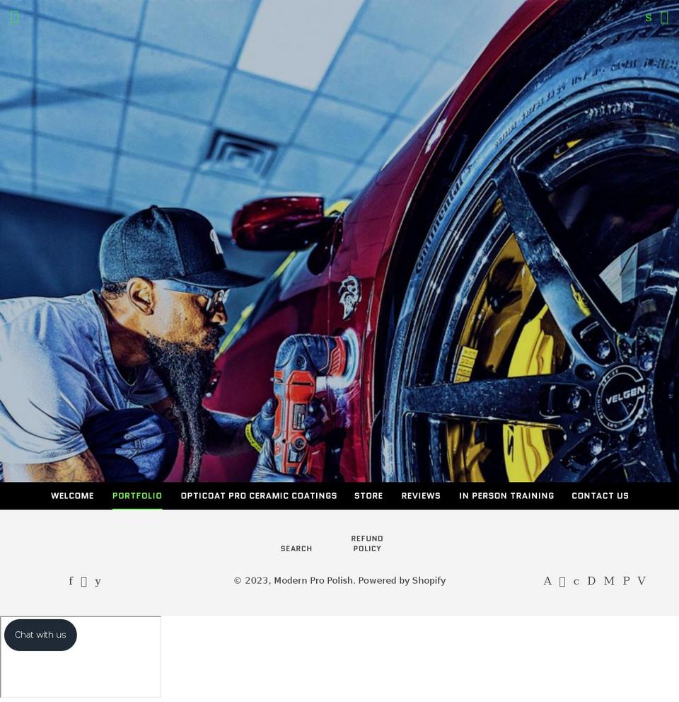 modernpropolish.com shopify website screenshot