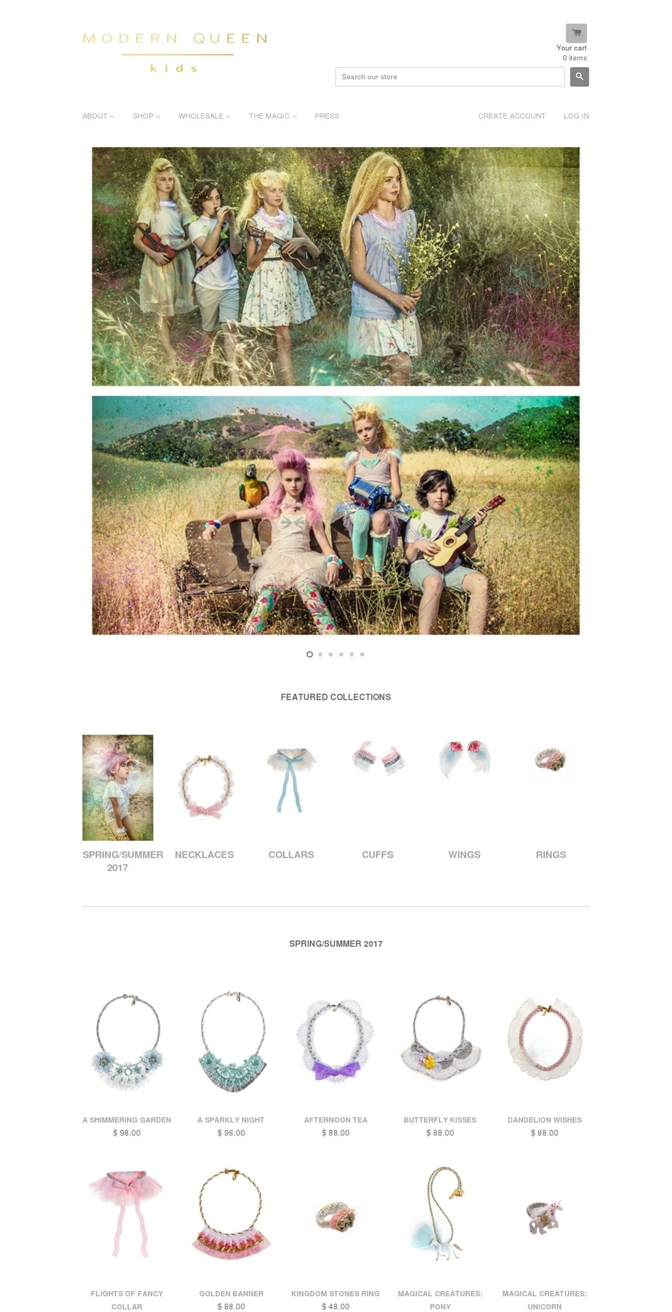 modernqueenkids.com shopify website screenshot