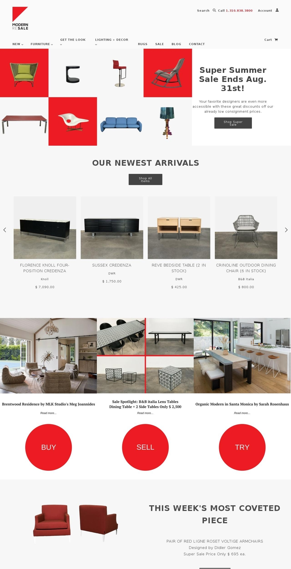 modernresale.net shopify website screenshot