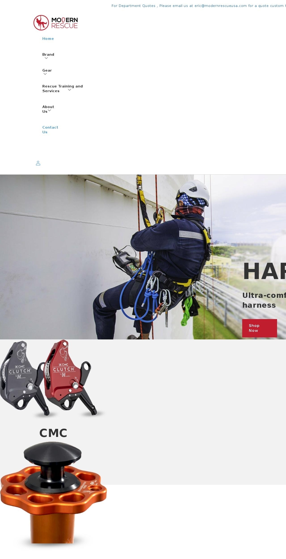 modernrescueusa.com shopify website screenshot