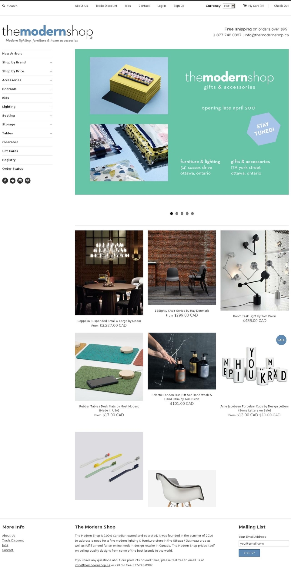 The Modern Shop 2.0 – March 30th, 2015 Shopify theme site example modernshop.co