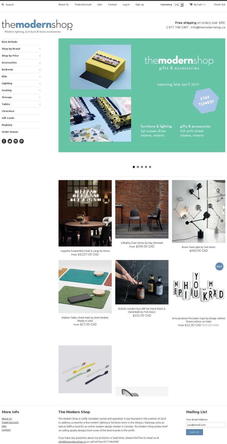 The Modern Shop 2.0 – March 30th, 2015 Shopify theme site example modernshopottawa.net