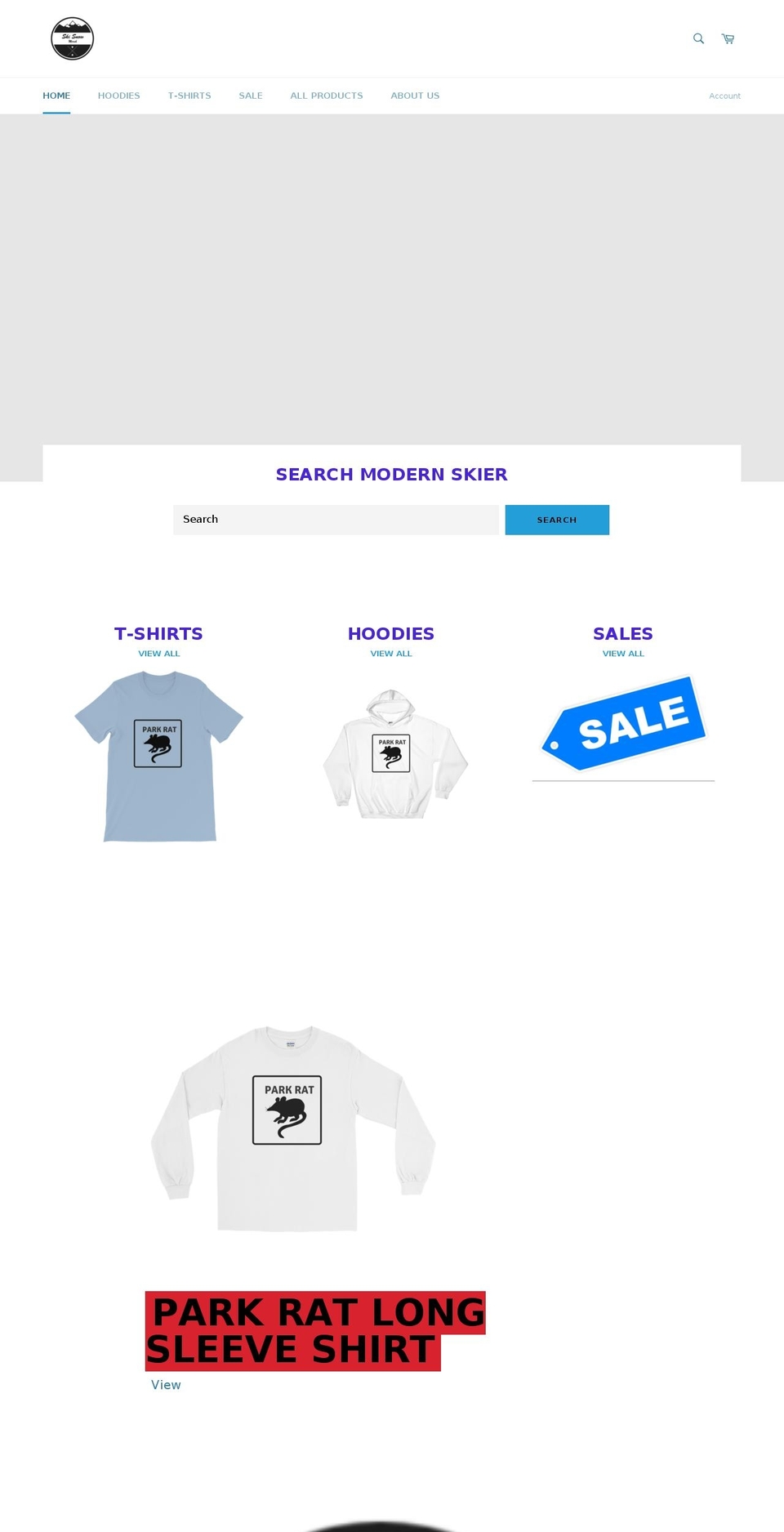 modernskier.com — Shopify storefront screenshot