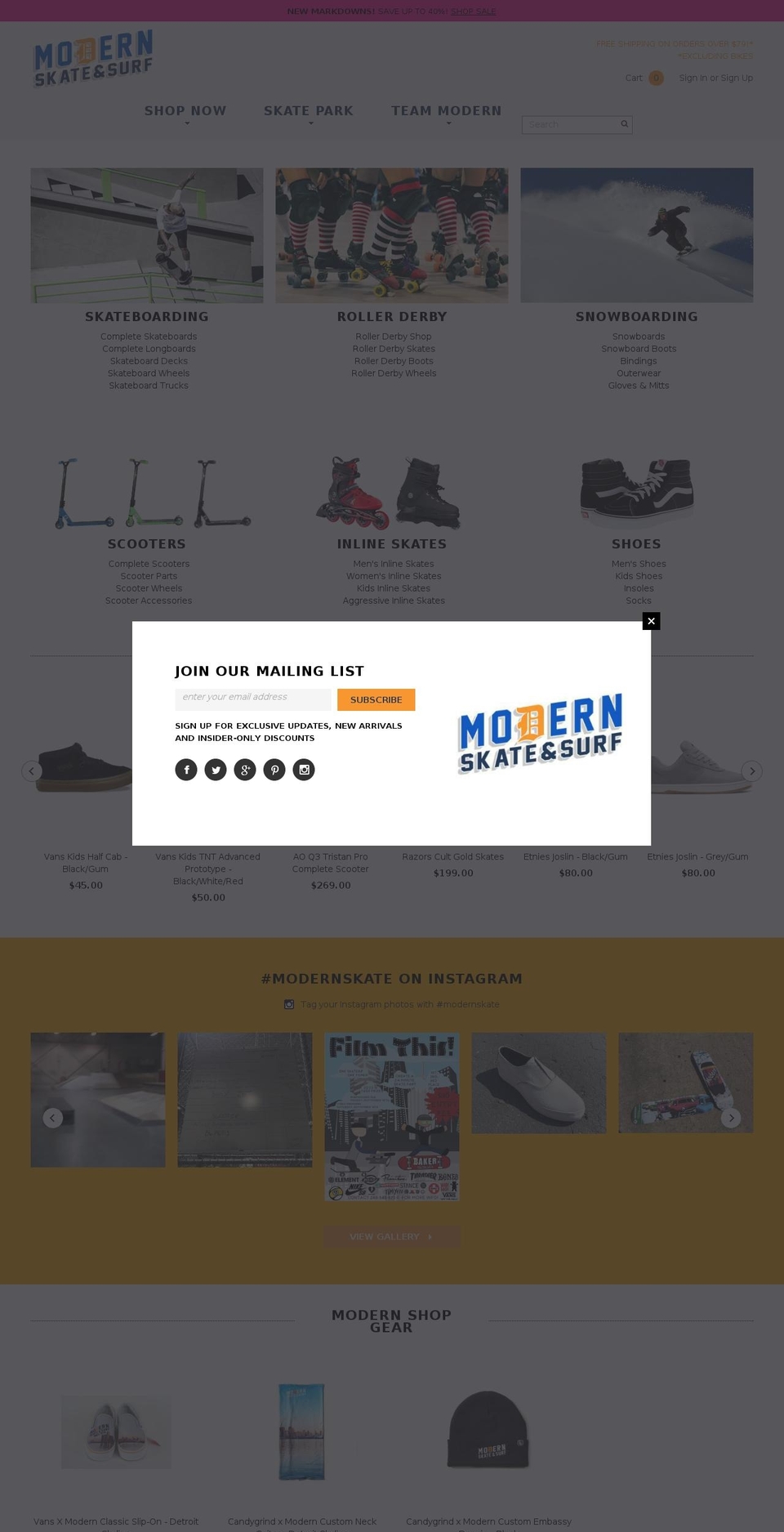 3\/30 header edits Shopify theme site example modernsnowboardshop.com