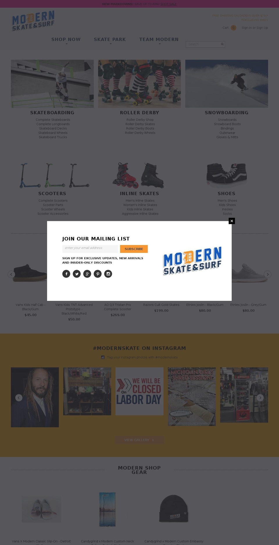 3\/30 header edits Shopify theme site example modernsports.info