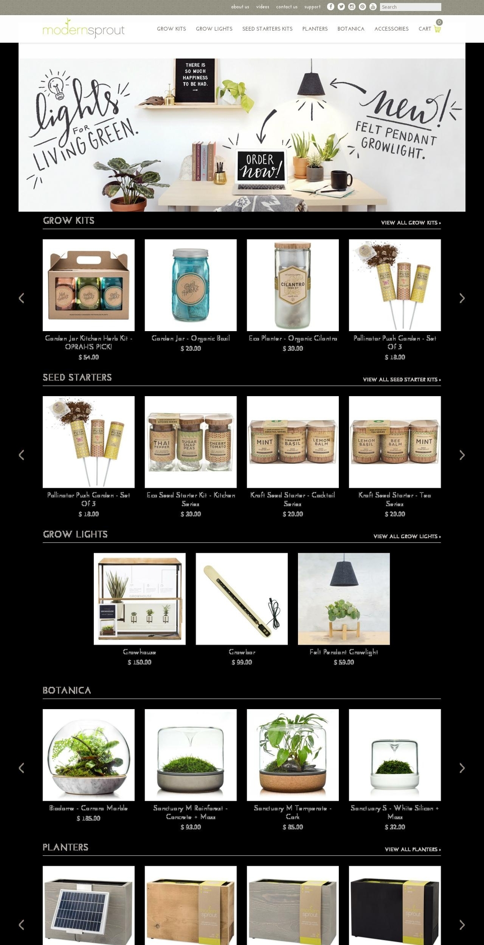 modernsprout.com — Shopify storefront screenshot
