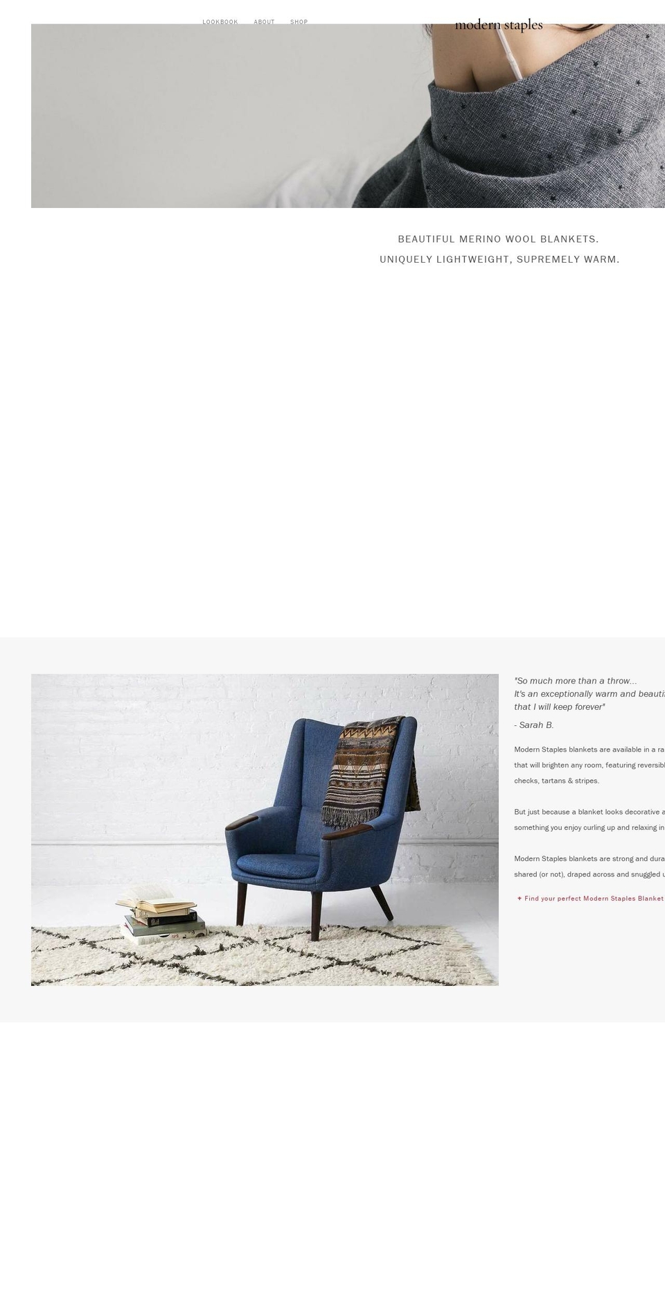 modernstaples.com — Shopify storefront screenshot