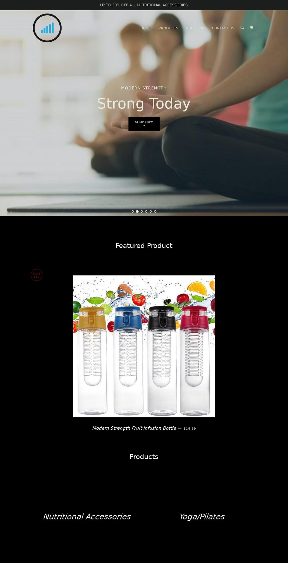 modernstrong.com — Shopify storefront screenshot