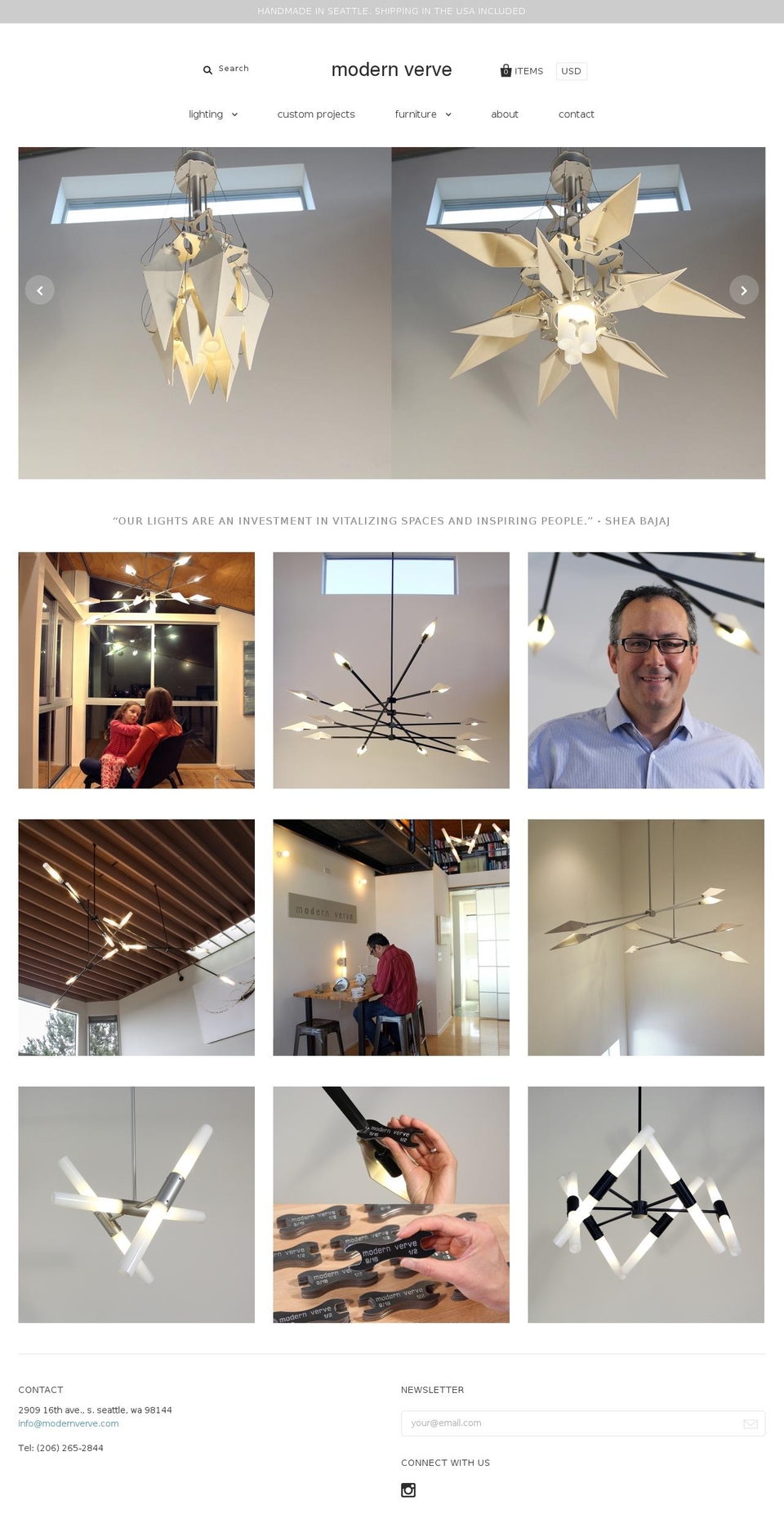 modernverve.com shopify website screenshot
