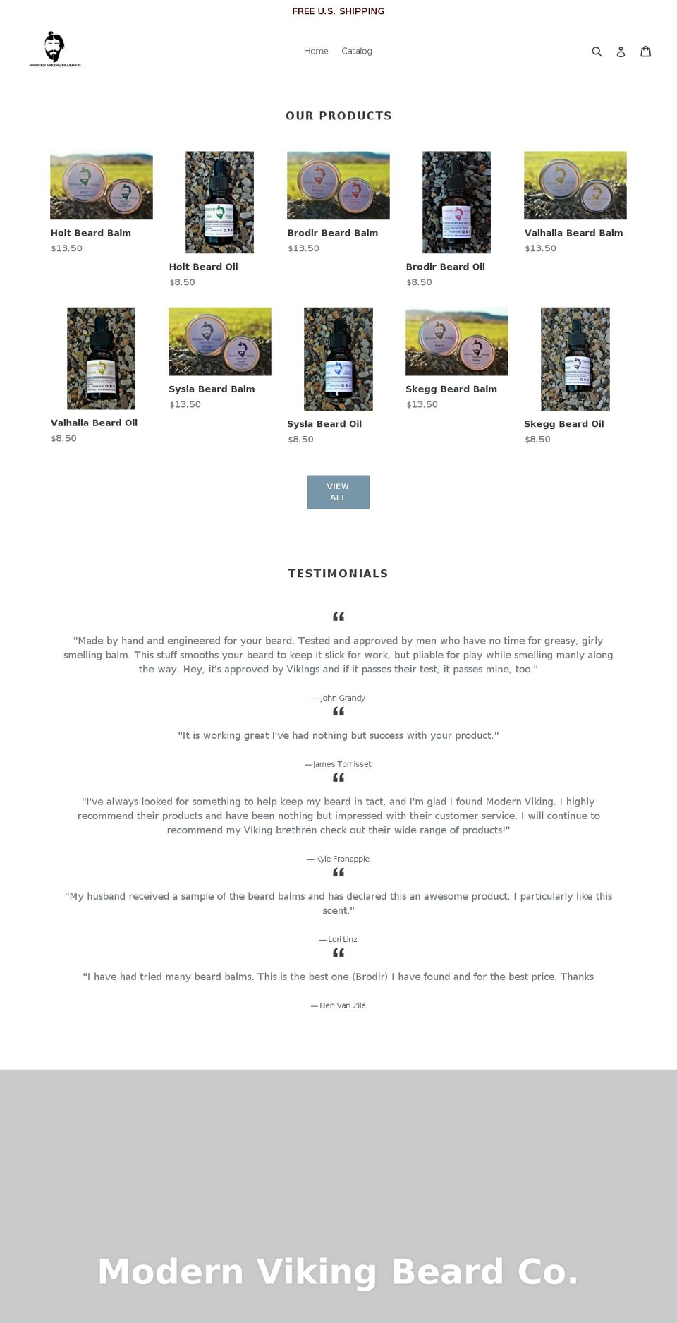 modernvikingllc.com shopify website screenshot