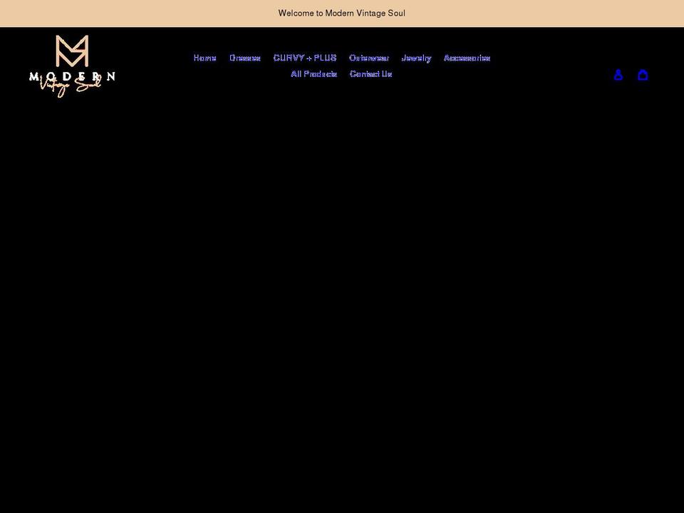 modernvintagesoul.com shopify website screenshot