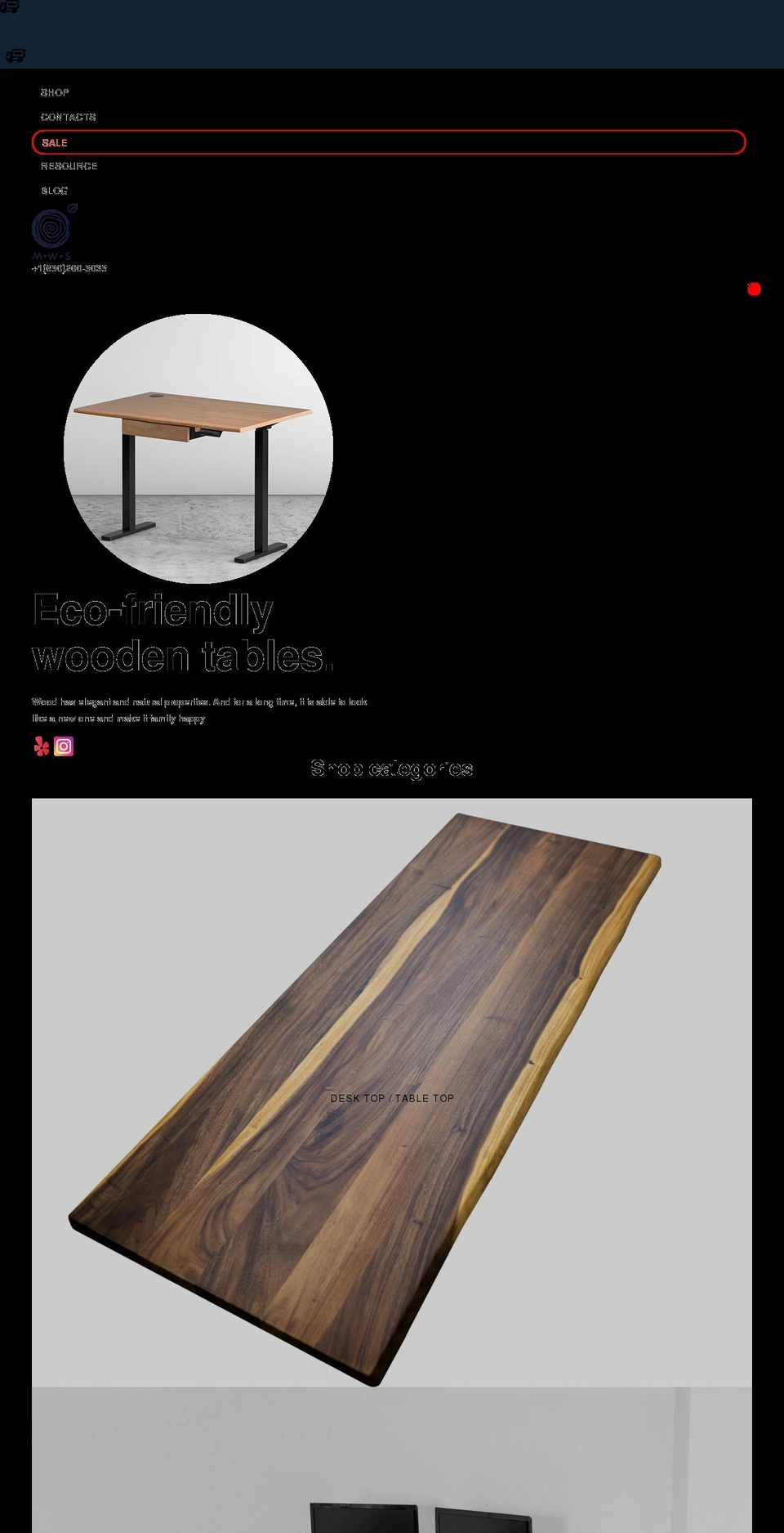 modernwoodstyle.com shopify website screenshot