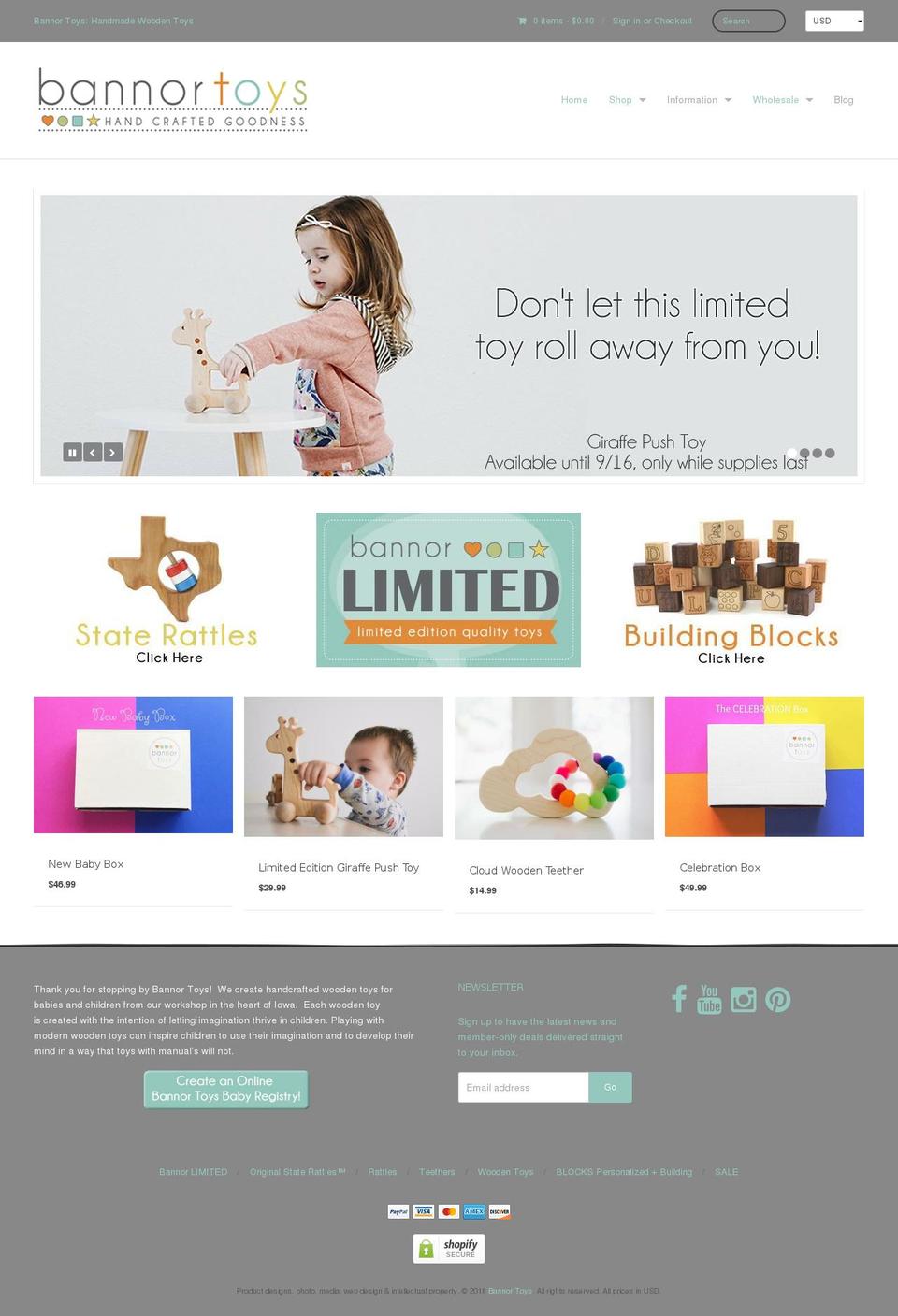 modernwoodtoys.com — Shopify storefront screenshot