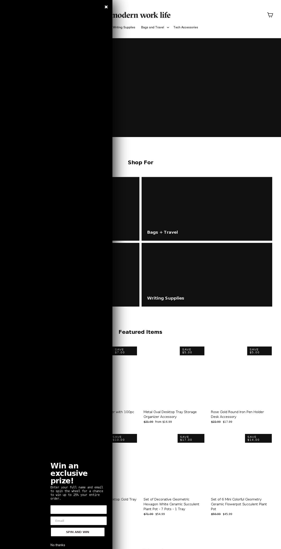 modernworklife.com — Shopify storefront screenshot