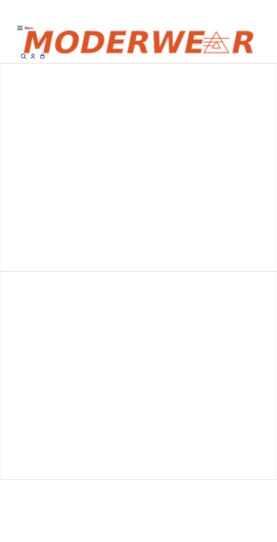 moderwear.com shopify website screenshot