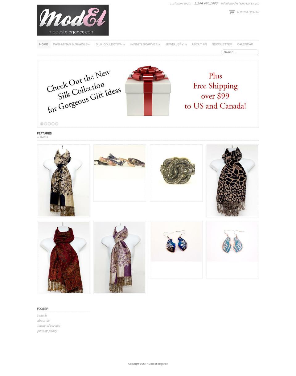 Couture Shopify theme site example modestelegance.com