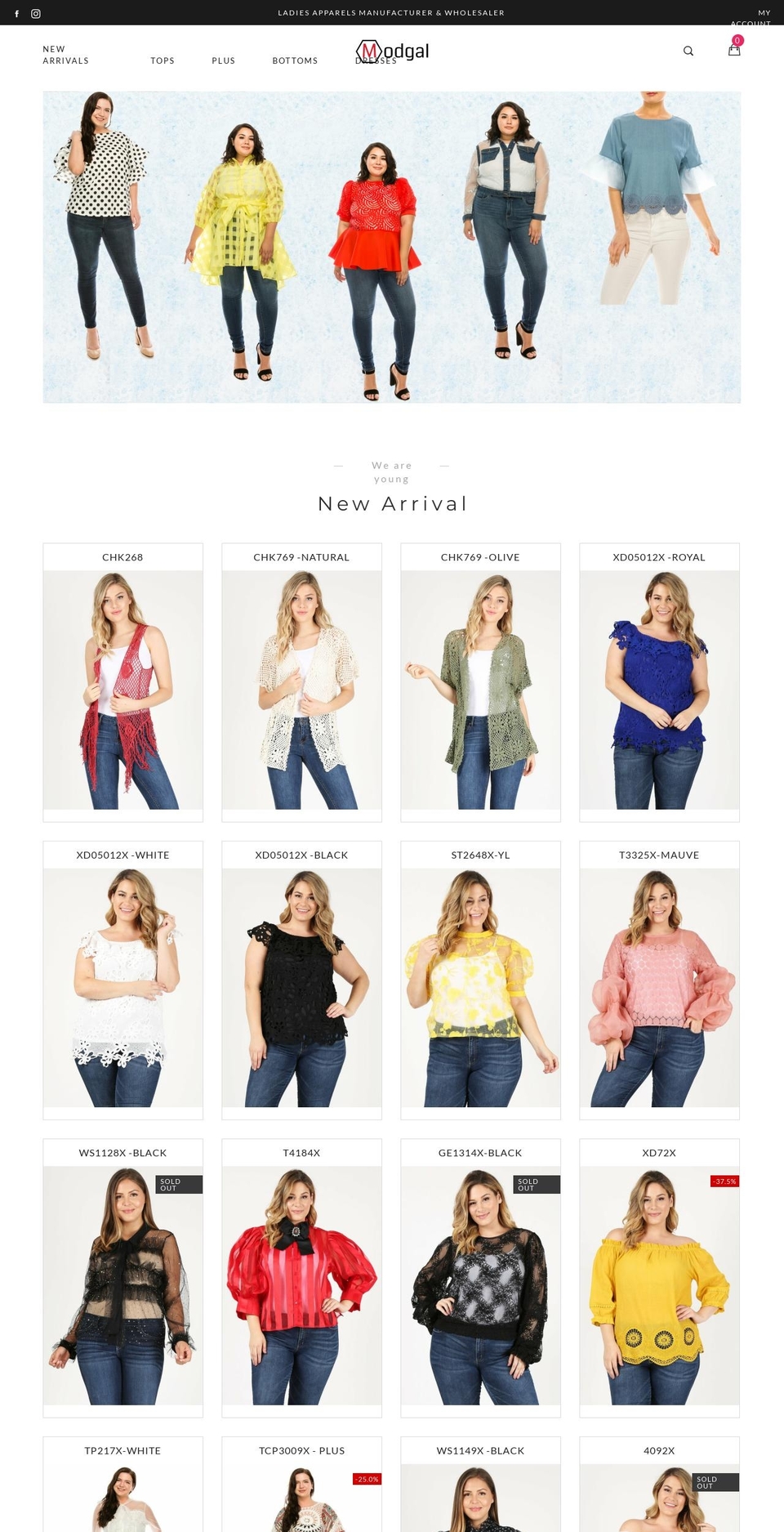 modgal.net shopify website screenshot