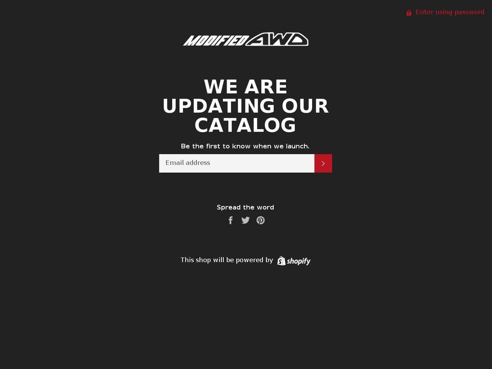 modifiedawd.com — Shopify storefront screenshot